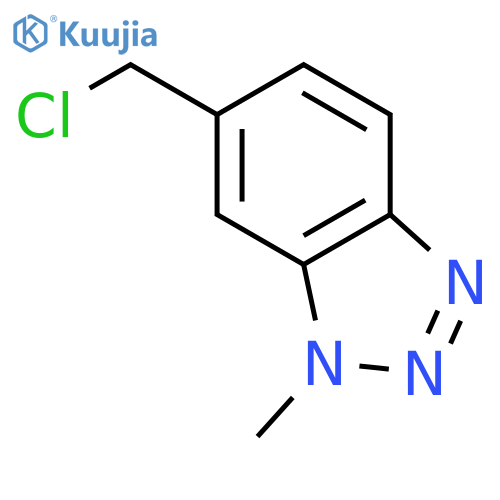 1H-Benzotriazole, 6-(chloromethyl)-1-methyl- structure