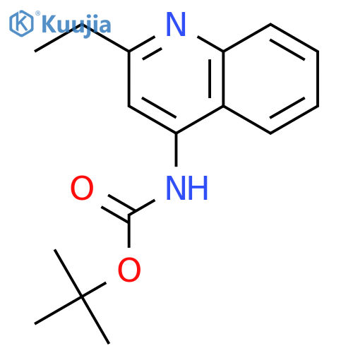Carbamic acid, (2-ethyl-4-quinolinyl)-, 1,1-dimethylethyl ester structure
