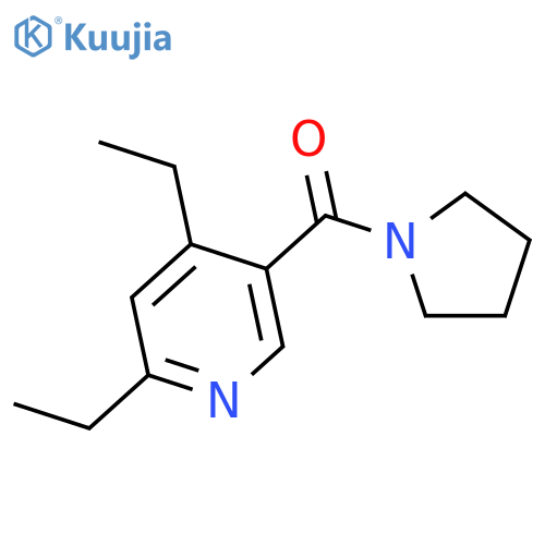 Pyrrolidine, 1-[(4,6-diethyl-3-pyridinyl)carbonyl]- structure