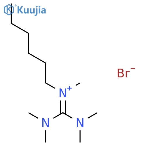 1-Hexanaminium, N-[bis(dimethylamino)methylene]-N-methyl-, bromide structure