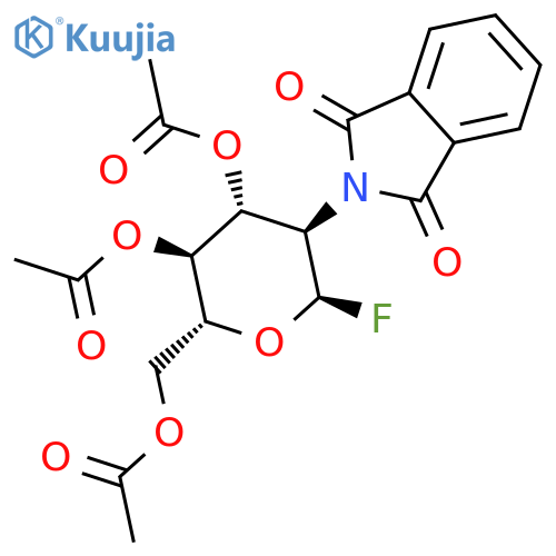 2-Deoxy-2-phthalimido-3,4,6-tri-O-acetyl-alpha-D-glucopyranosyl Fluoride structure