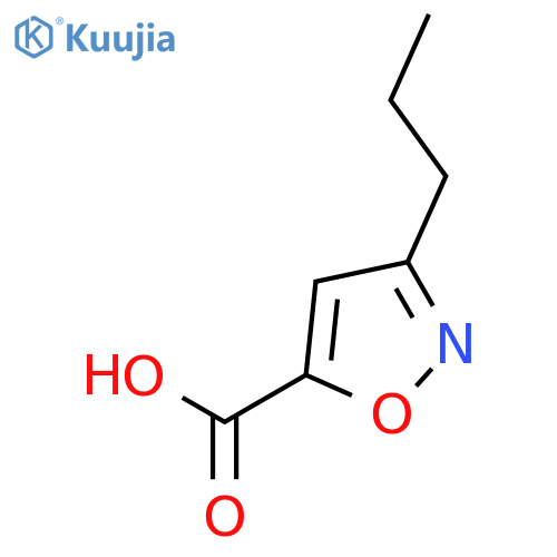 3-propyl-1,2-oxazole-5-carboxylic acid structure
