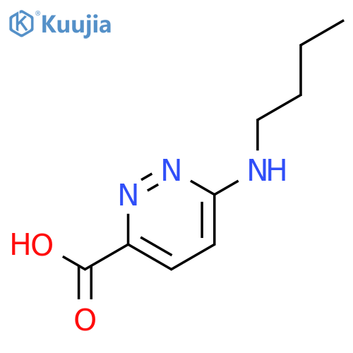 3-Pyridazinecarboxylicacid, 6-(butylamino)- structure