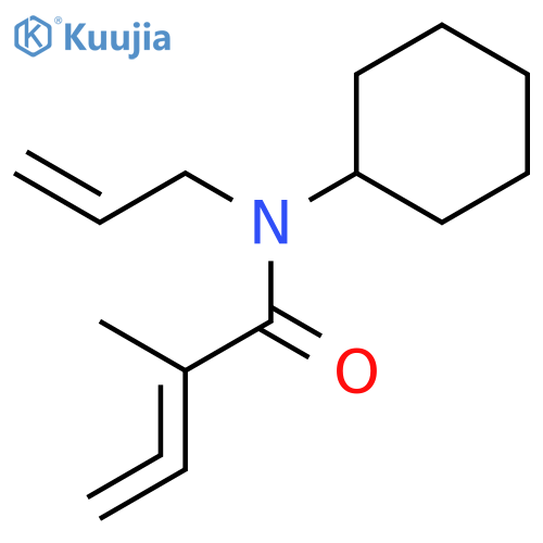 2,3-Butadienamide, N-cyclohexyl-2-methyl-N-2-propenyl- structure
