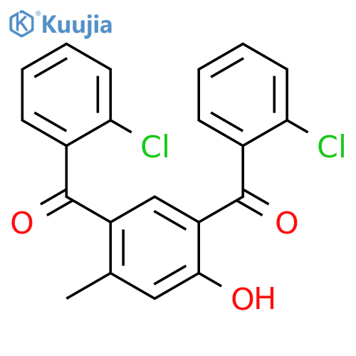 Methanone, (4-hydroxy-6-methyl-1,3-phenylene)bis[(2-chlorophenyl)- structure
