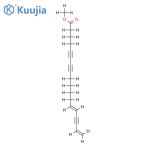 (13E,17Z)-18-Bromo-13,17-octadecadiene-5,7-15-triynoic acid structure