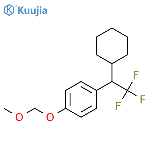 Benzene, 1-(1-cyclohexyl-2,2,2-trifluoroethyl)-4-(methoxymethoxy)- structure