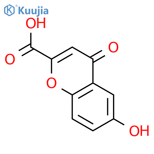 6-hydroxy-4-oxo-4H-chromene-2-carboxylic acid structure