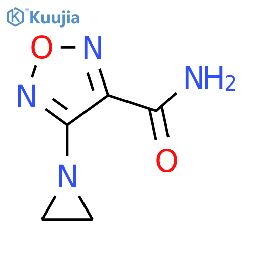 1,2,5-Oxadiazole-3-carboxamide,4-(1-aziridinyl)- structure