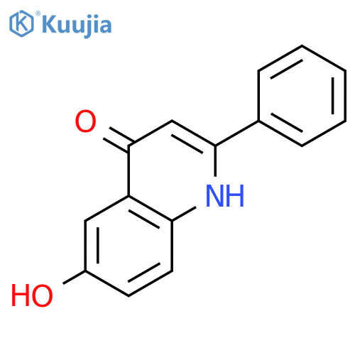 4(1H)-Quinolinone, 6-hydroxy-2-phenyl- structure