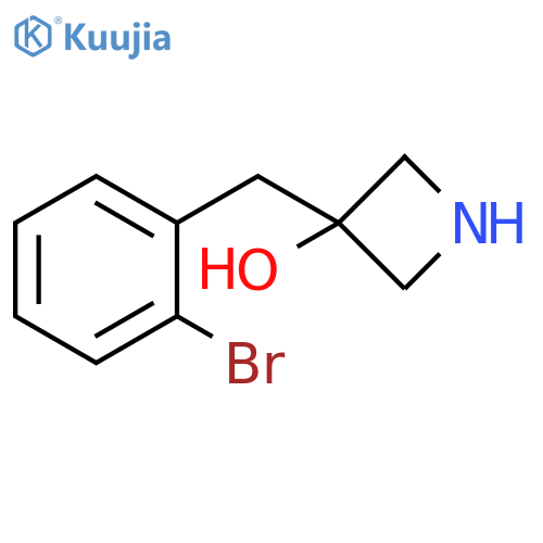 3-(2-bromophenyl)methylazetidin-3-ol structure