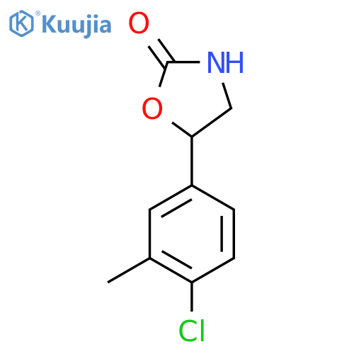 5-(4-chloro-3-methylphenyl)-1,3-oxazolidin-2-one structure