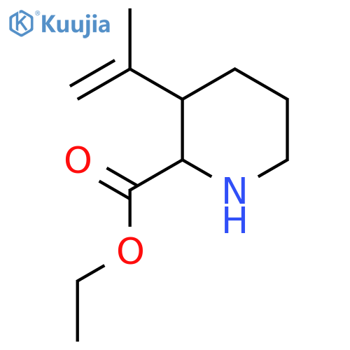 Ethyl 3-(prop-1-en-2-yl)piperidine-2-carboxylate structure