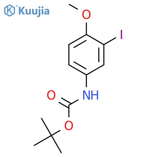 tert-butyl N-(3-iodo-4-methoxyphenyl)carbamate structure