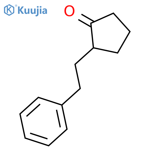 2-(2-phenylethyl)cyclopentan-1-one structure