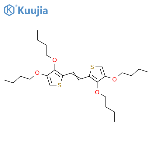 2,2'-(Ethene-1,2-diyl)bis(3,4-dibutoxythiophene) structure