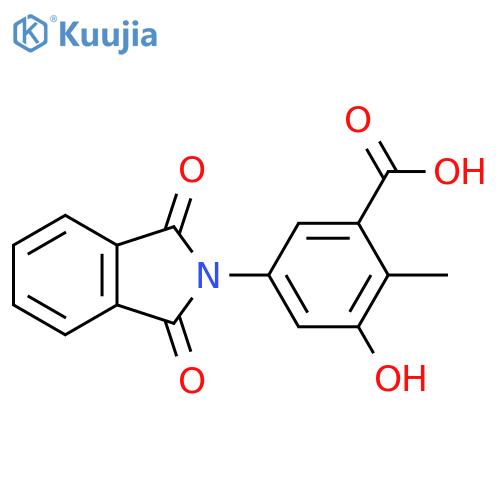 Benzoic acid,5-(1,3-dihydro-1,3-dioxo-2H-isoindol-2-yl)-3-hydroxy-2-methyl- structure