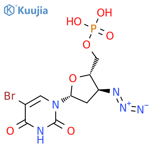 5'-Uridylic acid, 3'-azido-5-bromo-2',3'-dideoxy- structure