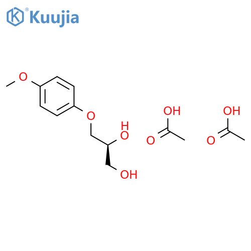 1,2-PROPANEDIOL, 3-(4-METHOXYPHENOXY)-, DIACETATE, (S)- structure