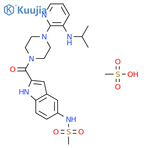 Delavirdine mesylate structure