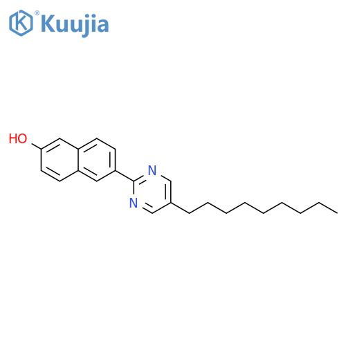 2-Naphthalenol, 6-(5-nonyl-2-pyrimidinyl)- structure