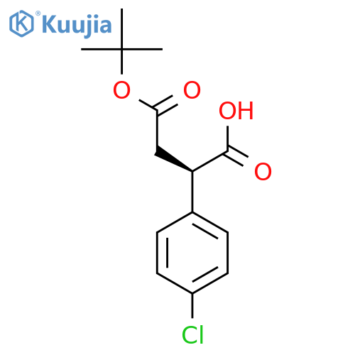 (R)-4-(Tert-butoxy)-2-(4-chlorophenyl)-4-oxobutanoic acid structure