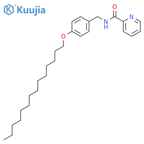 2-Pyridinecarboxamide, N-[[4-(tetradecyloxy)phenyl]methyl]- structure