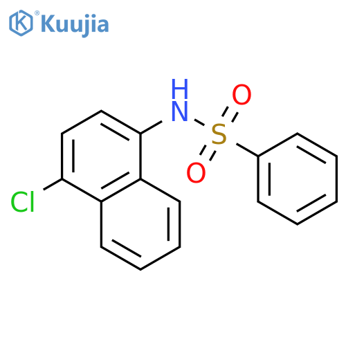 Benzenesulfonamide, N-(4-chloro-1-naphthalenyl)- structure