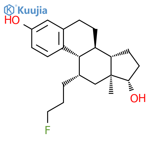Estra-1,3,5(10)-triene-3,17-diol, 11-(3-fluoropropyl)-, (11b,17b)- structure