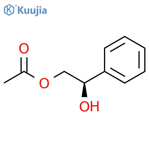 1,2-Ethanediol, 1-phenyl-, 2-acetate, (1R)- structure