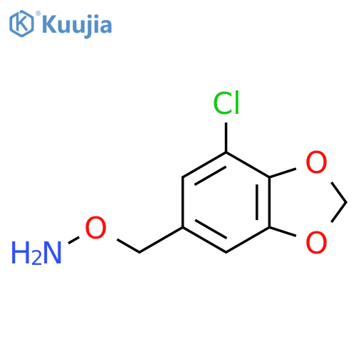 O-(7-chloro-1,3-dioxaindan-5-yl)methylhydroxylamine structure