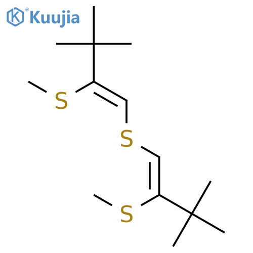 1-Butene, 1,1'-thiobis[3,3-dimethyl-2-(methylthio)- structure