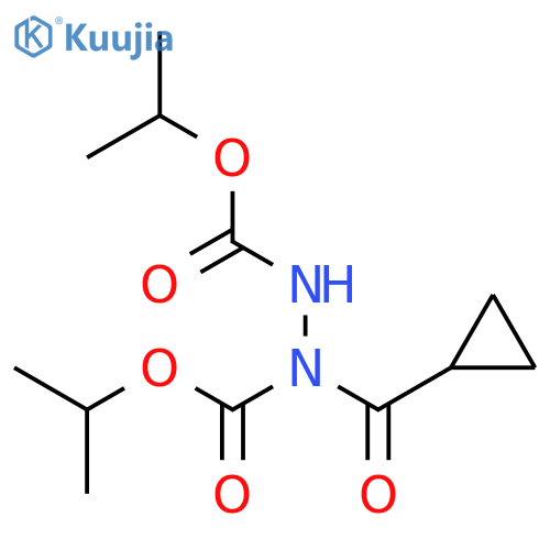 1,2-Hydrazinedicarboxylic acid, 1-(cyclopropylcarbonyl)-, 1,2-bis(1-methylethyl) ester structure