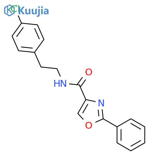 4-Oxazolecarboxamide, N-[2-(4-chlorophenyl)ethyl]-2-phenyl- structure