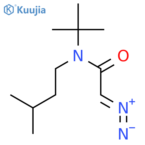 Acetamide, 2-diazo-N-(1,1-dimethylethyl)-N-(3-methylbutyl)- structure