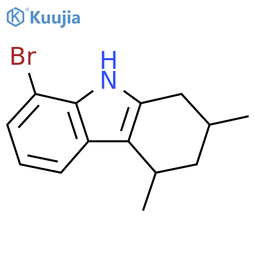 8-bromo-2,4-dimethyl-2,3,4,9-tetrahydro-1H-carbazole structure