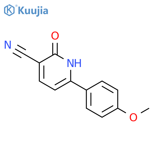 6-(4-methoxyphenyl)-2-oxo-1,2-dihydropyridine-3-carbonitrile structure