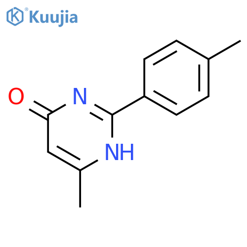 6-methyl-2-(4-methylphenyl)pyrimidin-4(3H)-one structure