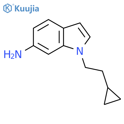 1-(2-cyclopropylethyl)-1H-indol-6-amine structure