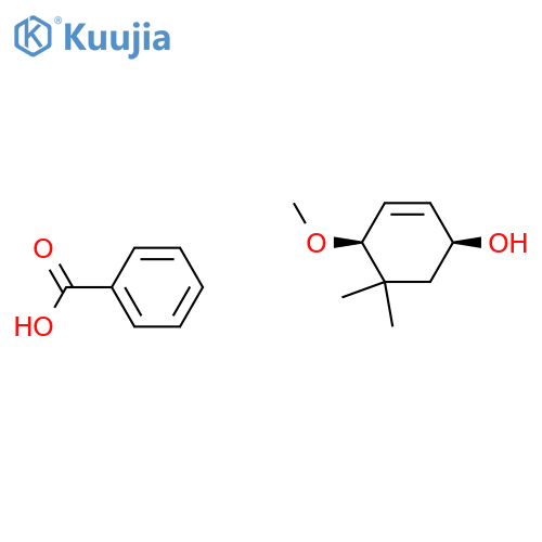 2-Cyclohexen-1-ol, 4-methoxy-5,5-dimethyl-, benzoate, cis- structure