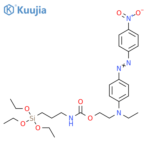 Carbamic acid, N-[3-(triethoxysilyl)propyl]-, 2-[ethyl[4-[2-(4-nitrophenyl)diazenyl]phenyl]amino]ethyl ester structure