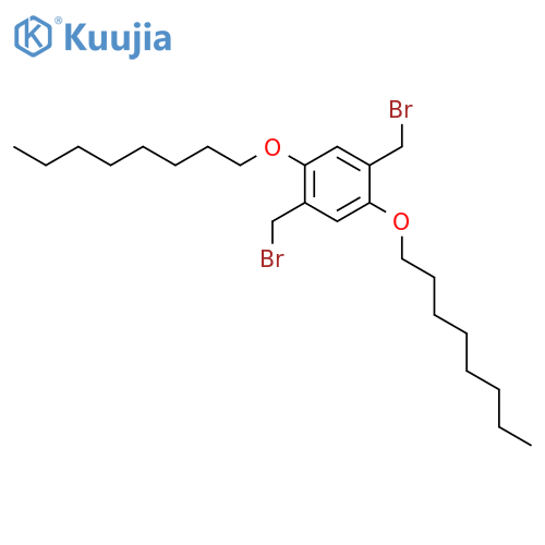 Benzene,1,4-bis(bromomethyl)-2,5-bis(octyloxy)- structure