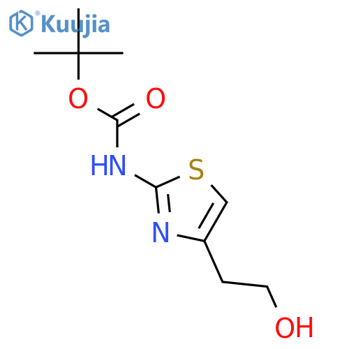 tert-butyl N-4-(2-hydroxyethyl)-1,3-thiazol-2-ylcarbamate structure