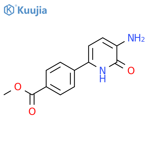 Benzoic acid, 4-(5-amino-1,6-dihydro-6-oxo-2-pyridinyl)-, methyl ester structure
