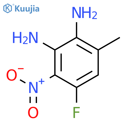 4-Fluoro-6-methyl-3-nitrobenzene-1,2-diamine structure