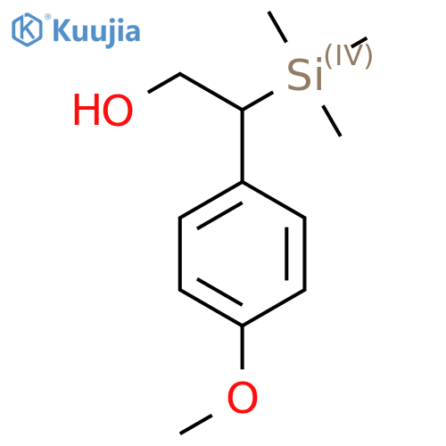 2-(4-Methoxyphenyl)-2-(trimethylsilyl)ethan-1-ol structure