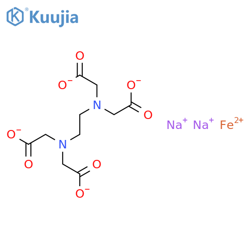 disodium [[N,N'-ethylenebis[N-(carboxymethyl)glycinato]](4-)-N,N',O,O',ON,ON']ferrate(2-) structure