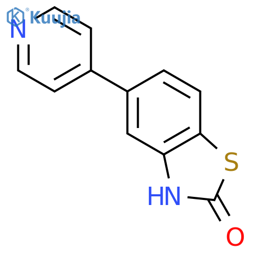 2(3H)-BENZOTHIAZOLONE, 5-(4-PYRIDINYL)- structure