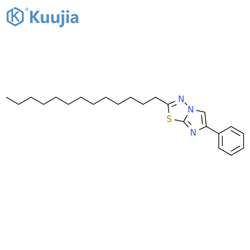 Imidazo[2,1-b]-1,3,4-thiadiazole, 6-phenyl-2-tridecyl- structure