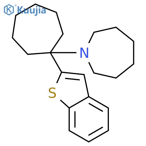 1H-Azepine, 1-(1-benzo[b]thien-2-ylcycloheptyl)hexahydro- structure